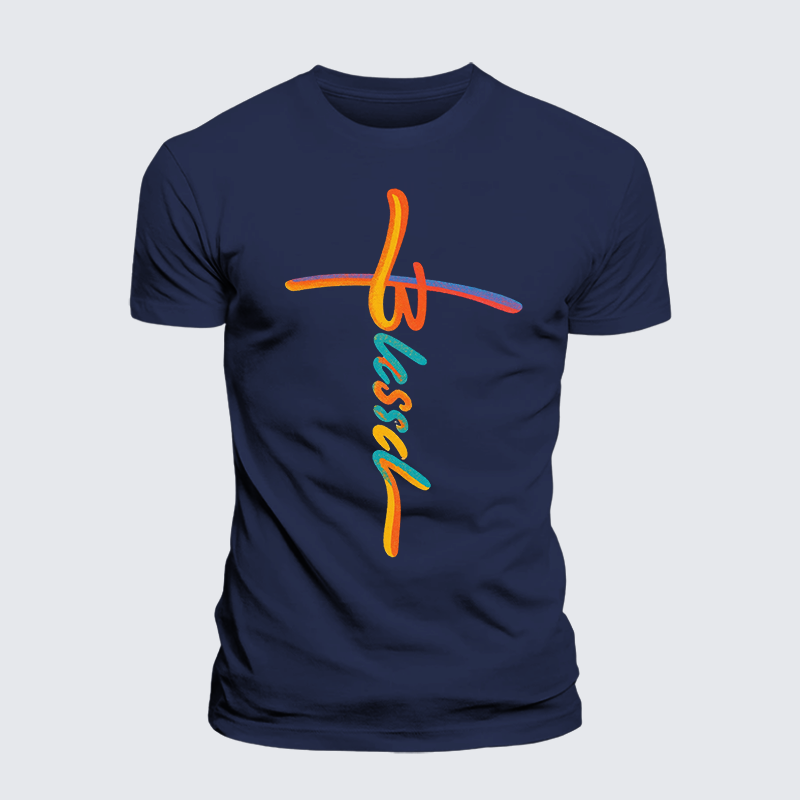 Luxe Mercerized Cotton Tee - Blessed