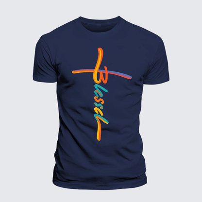 Luxe Mercerized Cotton Tee - Blessed