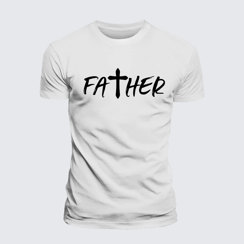 Luxe Mercerized Cotton Tee - Father Christian Cross