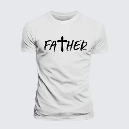 Luxe Mercerized Cotton Tee - Father Christian Cross