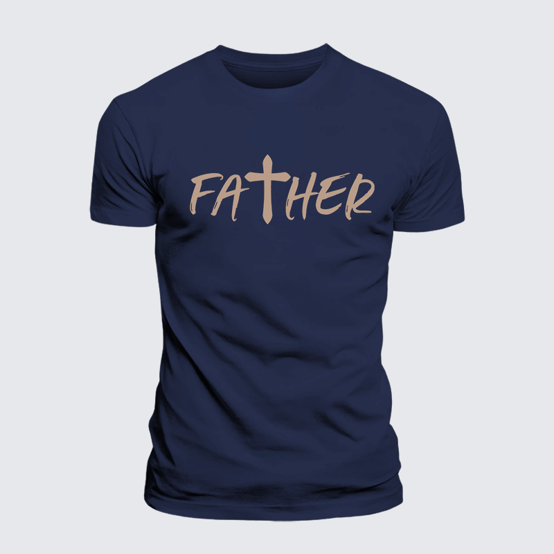 Luxe Mercerized Cotton Tee - Father Christian Cross