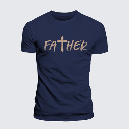 Luxe Mercerized Cotton Tee - Father Christian Cross