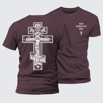 Luxe Mercerized Cotton Tee - Ave Christus Rex