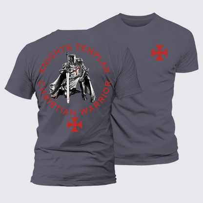 Luxe Mercerized Cotton Tee - Knights Templar Templar Cross Crusader Knight