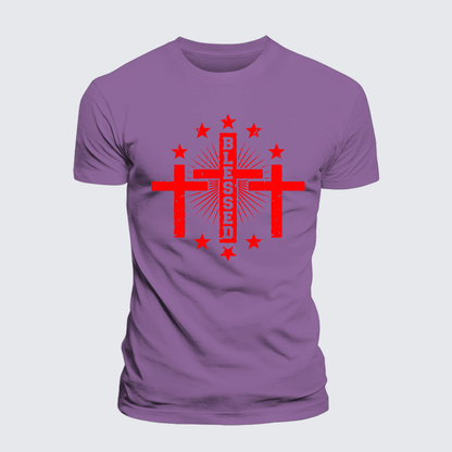 Luxe Mercerized Cotton Tee - Blessed Cross