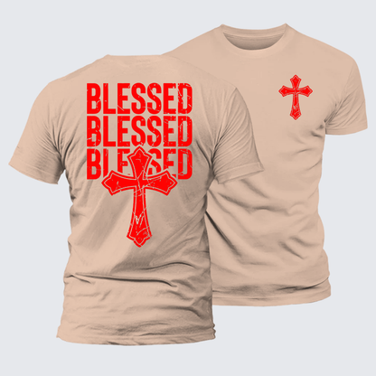 Luxe Mercerized Cotton Tee - Blessed Cross