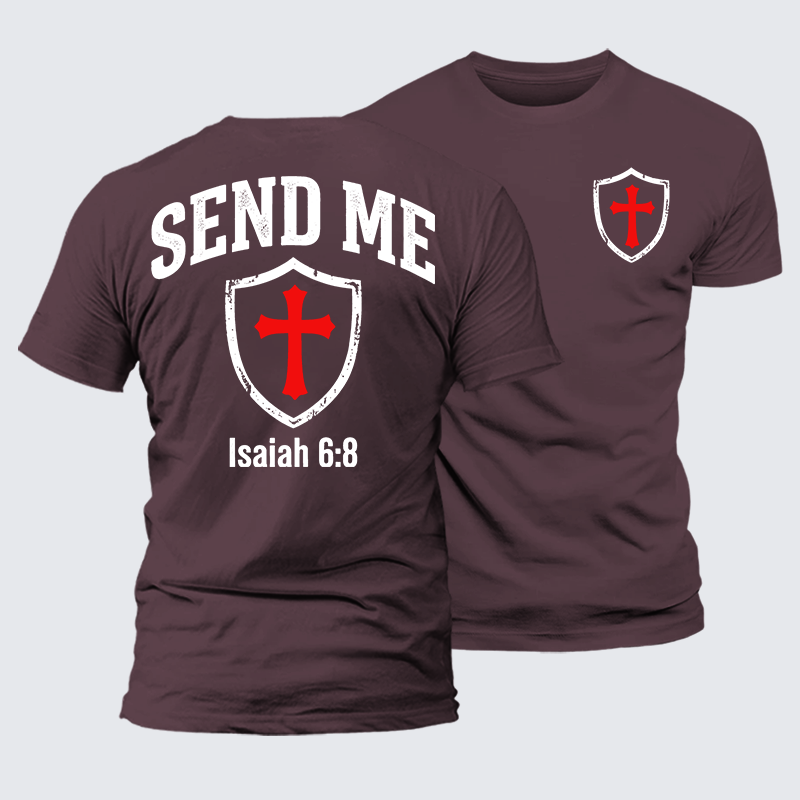 Luxe Mercerized Cotton Tee - Isaiah 6:8 - SEND ME