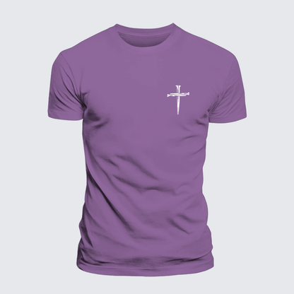 Luxe Mercerized Cotton Tee - Cross Printed