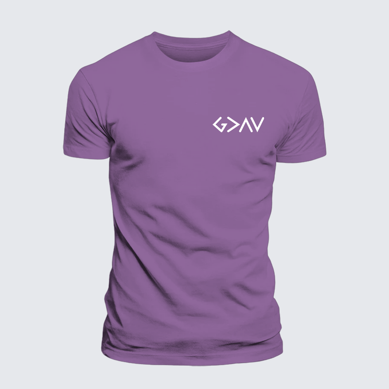 Luxe Mercerized Cotton Tee - God Is Greater Than The Highs And Lows