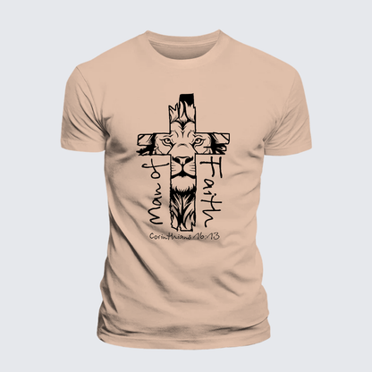 Luxe Mercerized Cotton Tee - Man Of Faith