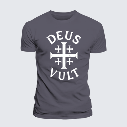 Luxe Mercerized Cotton Tee - Deus Vult