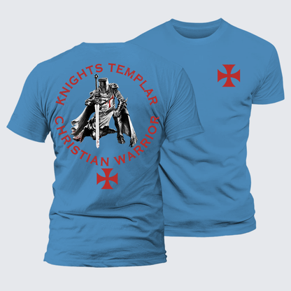 Luxe Mercerized Cotton Tee - Knights Templar Templar Cross Crusader Knight