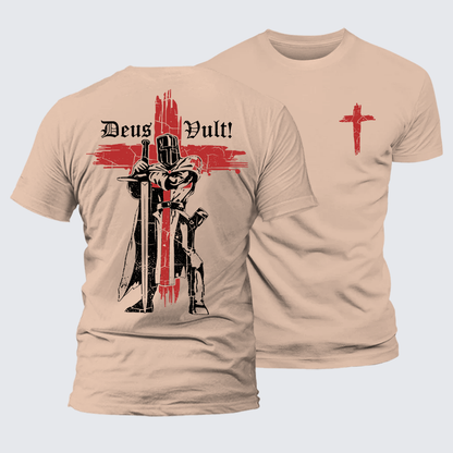 Luxe Mercerized Cotton Tee - Deus Vult Crusader