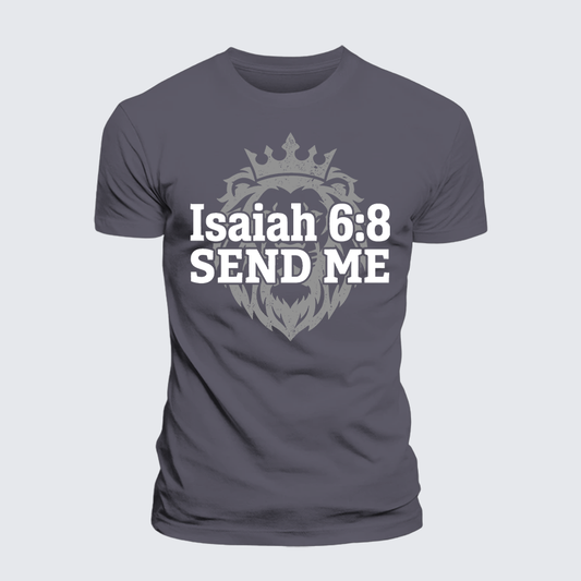 Luxe Mercerized Cotton Tee - Isaiah 6:8 - SEND ME