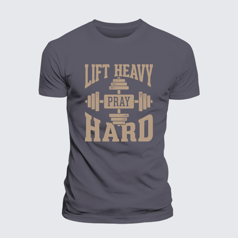Luxe Mercerized Cotton Tee - Lift Heavy Pray Hard