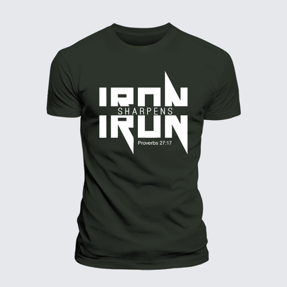 Luxe Mercerized Cotton Tee - IRON SHARPENS IRON Proverbs 27:17