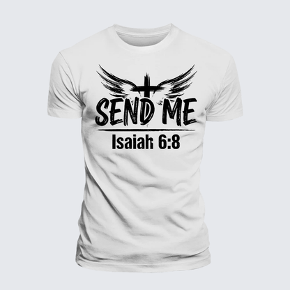 Luxe Mercerized Cotton Tee - Isaiah 6:8 - SEND ME
