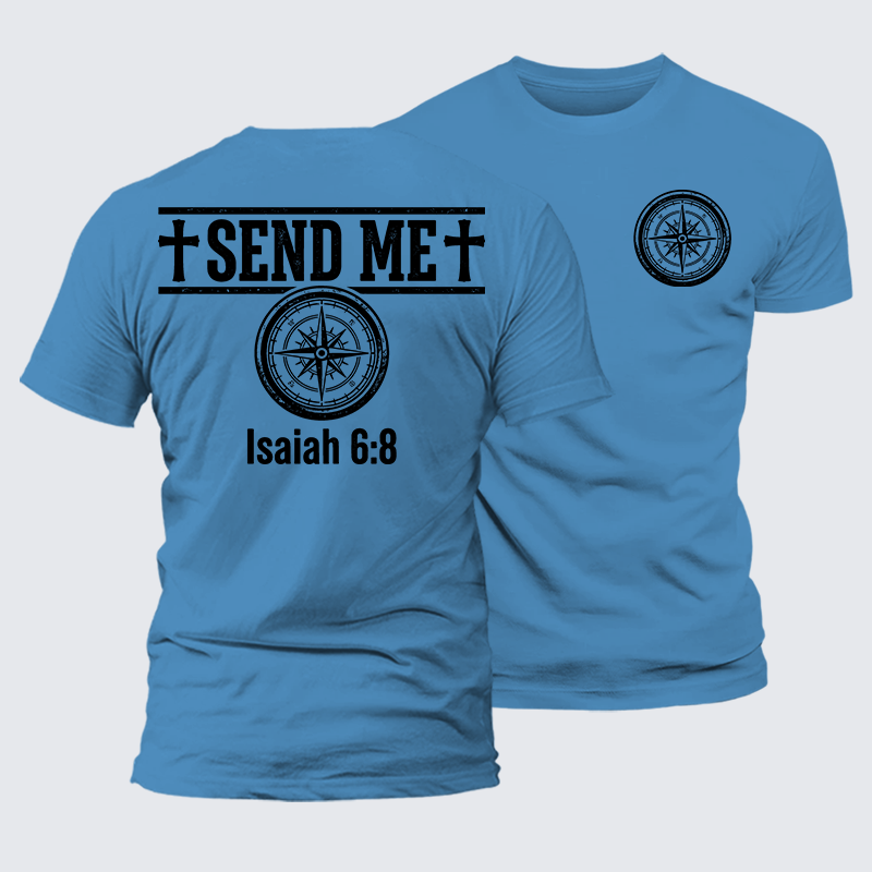 Luxe Mercerized Cotton Tee - Isaiah 6:8 - SEND ME