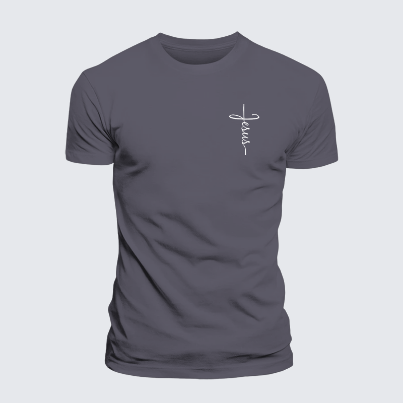 Luxe Mercerized Cotton Tee - Jesus Cross