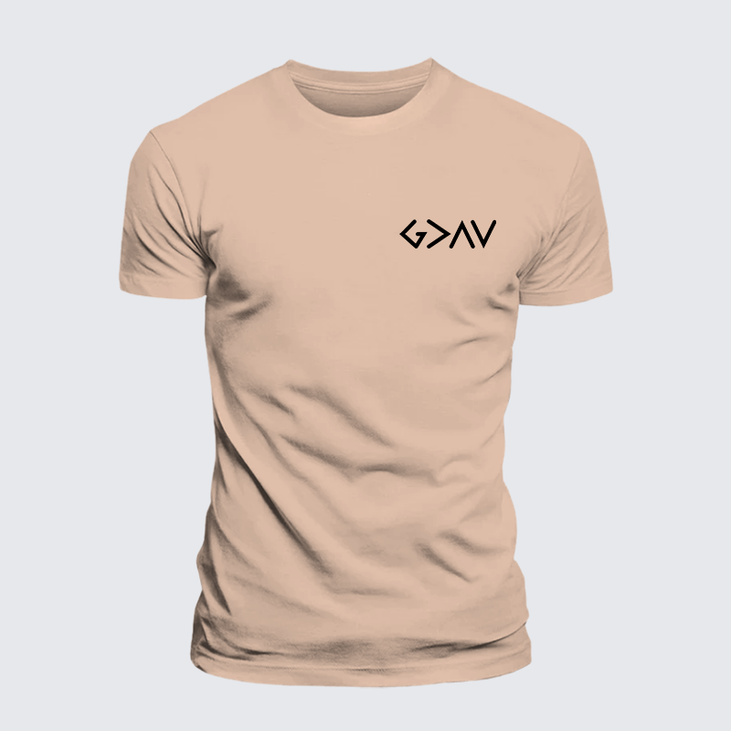 Luxe Mercerized Cotton Tee - God Is Greater Than The Highs And Lows