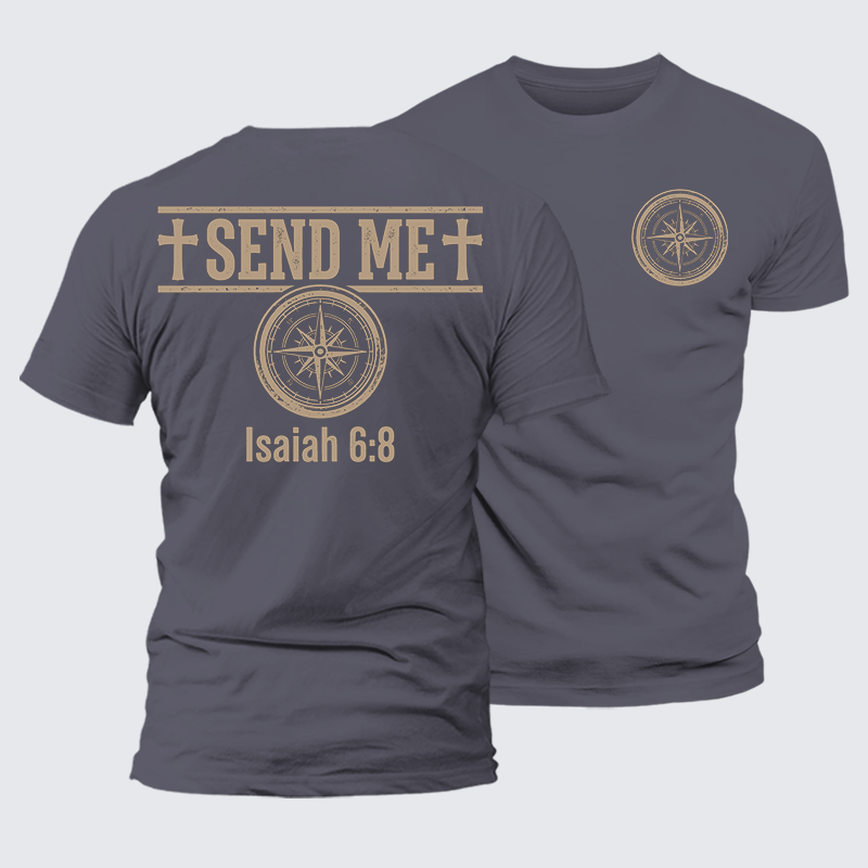 Luxe Mercerized Cotton Tee - Isaiah 6:8 - SEND ME