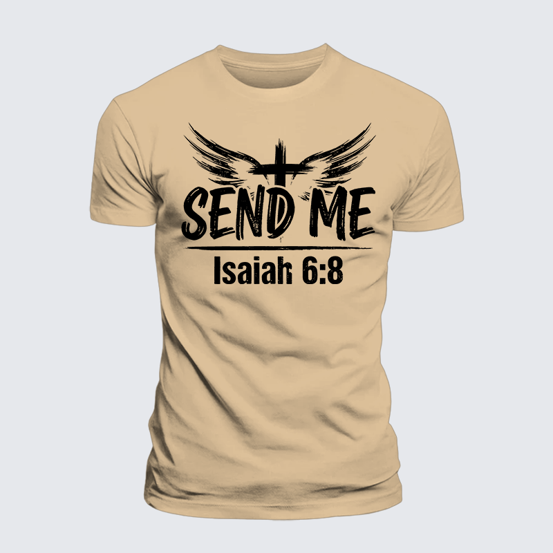 Luxe Mercerized Cotton Tee - Isaiah 6:8 - SEND ME