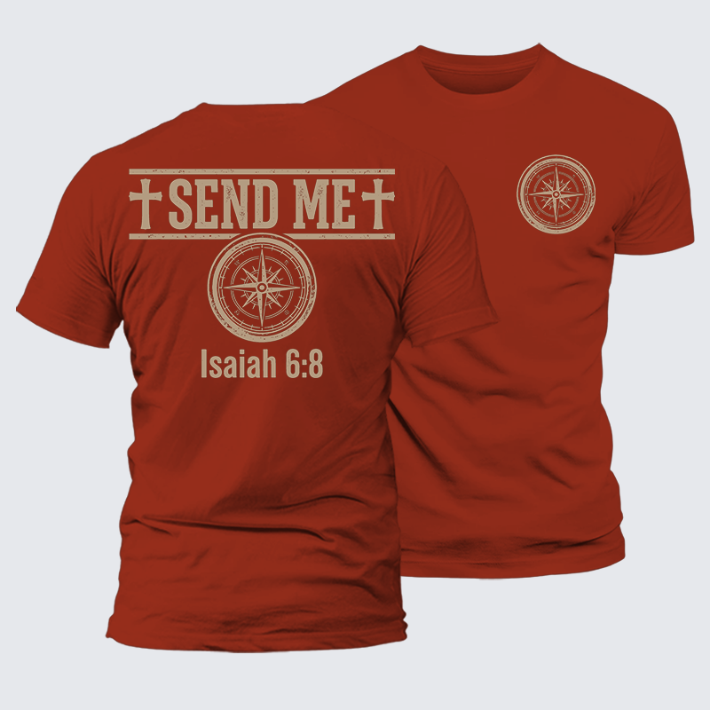 Luxe Mercerized Cotton Tee - Isaiah 6:8 - SEND ME