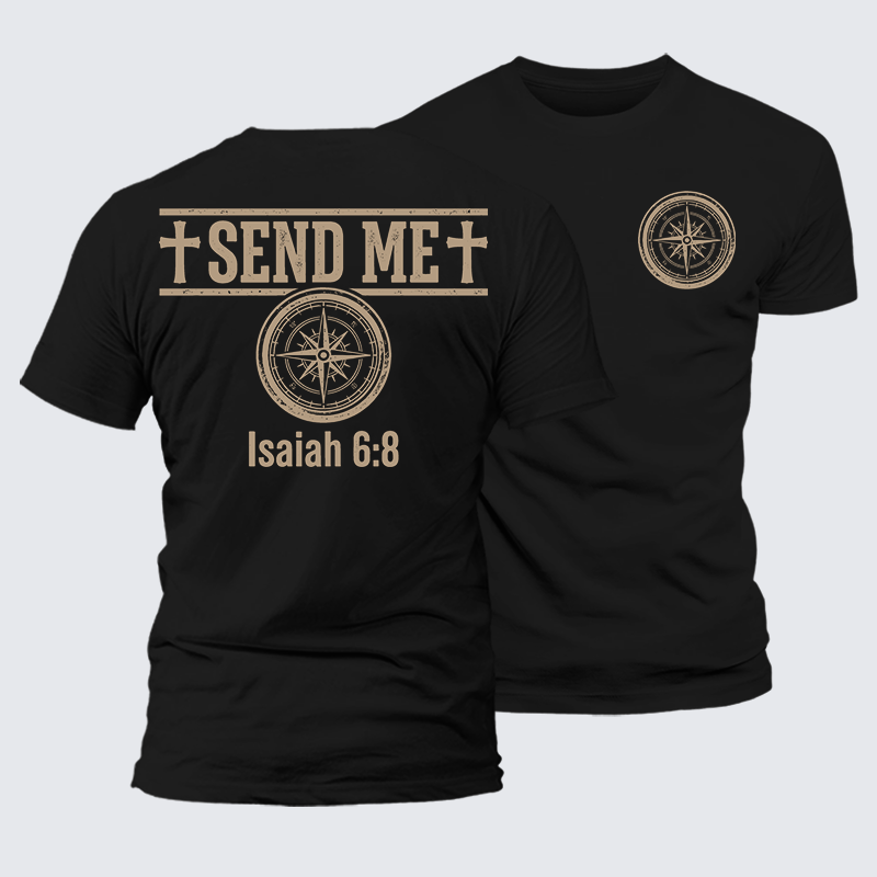 Luxe Mercerized Cotton Tee - Isaiah 6:8 - SEND ME