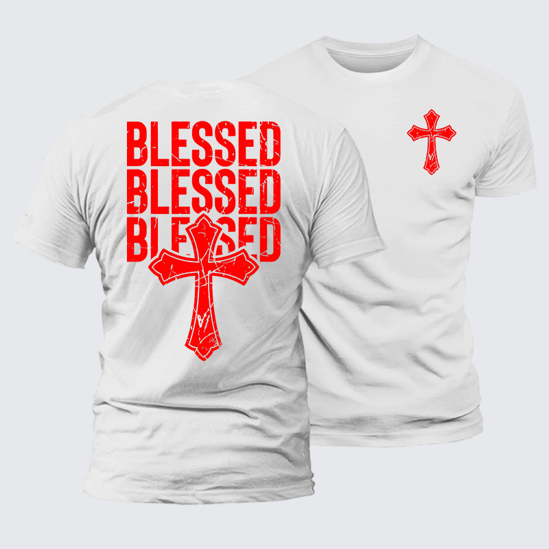 Luxe Mercerized Cotton Tee - Blessed Cross