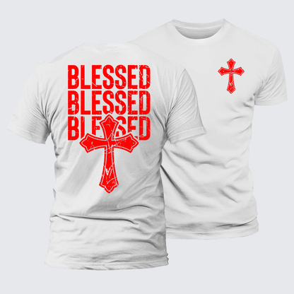 Luxe Mercerized Cotton Tee - Blessed Cross