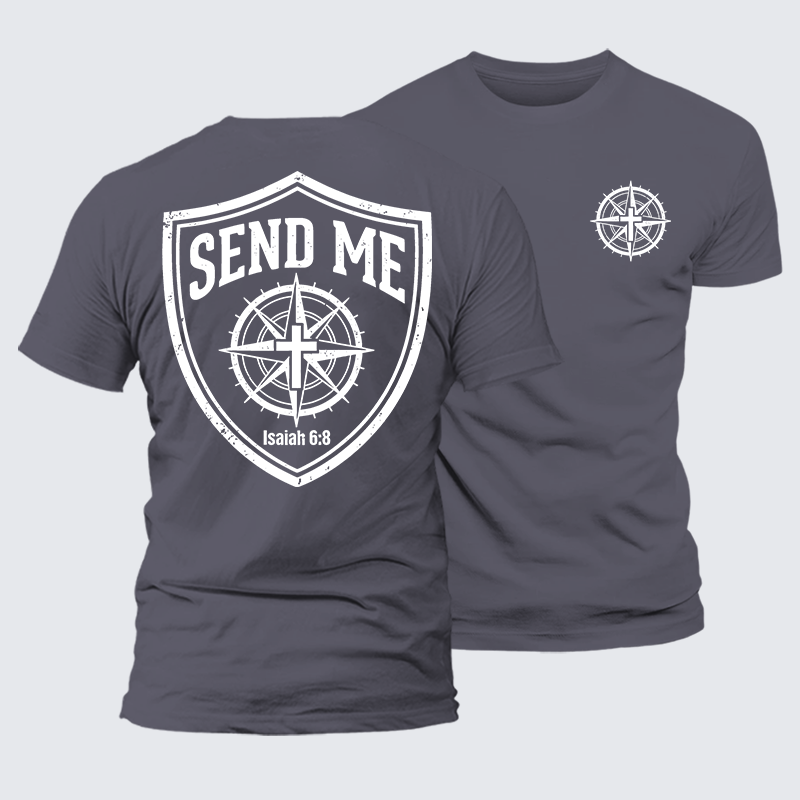 Luxe Mercerized Cotton Tee - Isaiah 6:8 - SEND ME