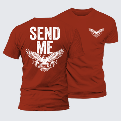 Luxe Mercerized Cotton Tee - Isaiah 6:8 - SEND ME