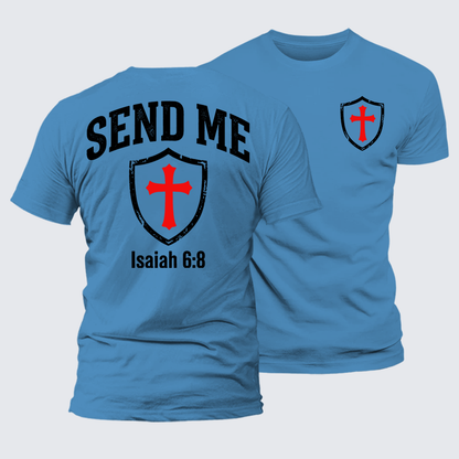 Luxe Mercerized Cotton Tee - Isaiah 6:8 - SEND ME