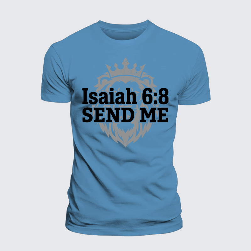 Luxe Mercerized Cotton Tee - Isaiah 6:8 - SEND ME