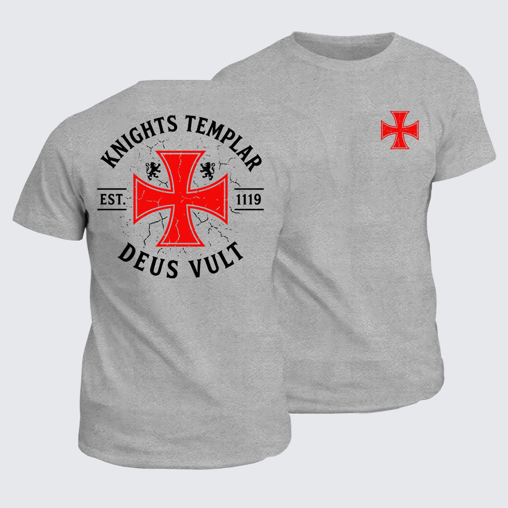 Classic Cotton Tee - Knights Templar Deus Vult