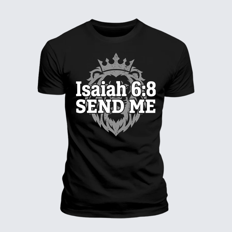 Luxe Mercerized Cotton Tee - Isaiah 6:8 - SEND ME