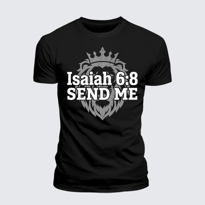 Luxe Mercerized Cotton Tee - Isaiah 6:8 - SEND ME