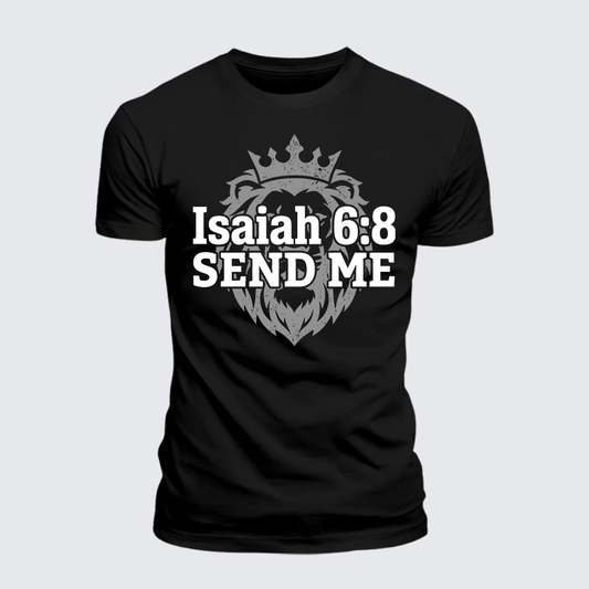 Luxe Mercerized Cotton Tee - Isaiah 6:8 - SEND ME