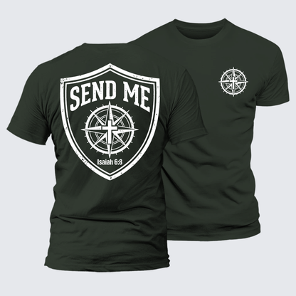 Luxe Mercerized Cotton Tee - Isaiah 6:8 - SEND ME