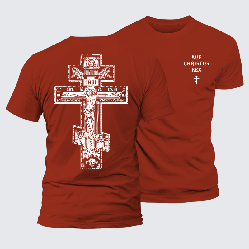 Luxe Mercerized Cotton Tee - Ave Christus Rex