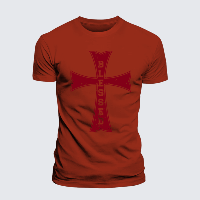 Luxe Mercerized Cotton Tee - Blessed Cross