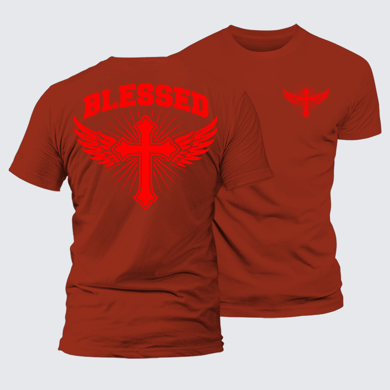 Luxe Mercerized Cotton Tee - Blessed Cross
