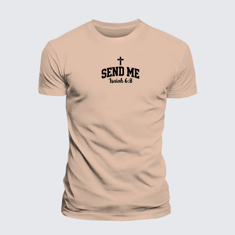 Luxe Mercerized Cotton Tee - Isaiah 6:8 - SEND ME