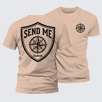 Luxe Mercerized Cotton Tee - Isaiah 6:8 - SEND ME