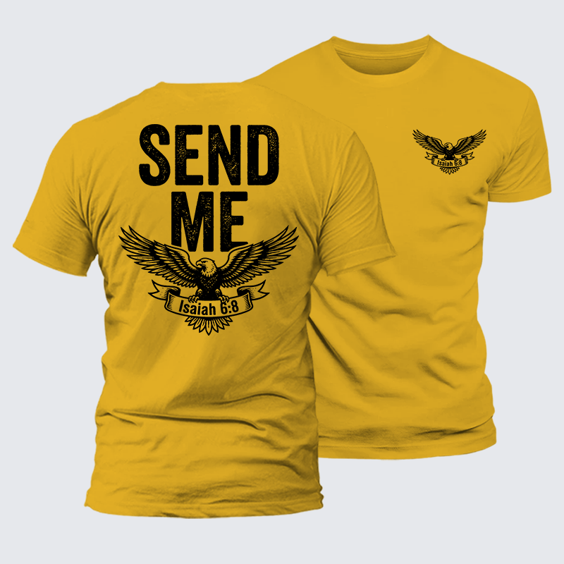 Luxe Mercerized Cotton Tee - Isaiah 6:8 - SEND ME