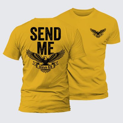 Luxe Mercerized Cotton Tee - Isaiah 6:8 - SEND ME