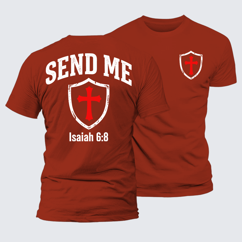 Luxe Mercerized Cotton Tee - Isaiah 6:8 - SEND ME
