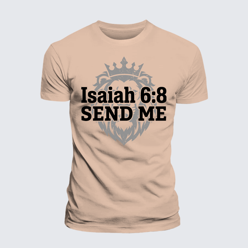 Luxe Mercerized Cotton Tee - Isaiah 6:8 - SEND ME