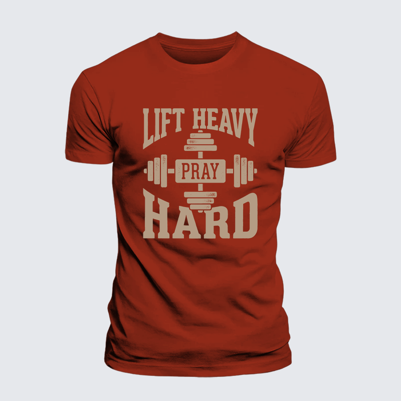 Luxe Mercerized Cotton Tee - Lift Heavy Pray Hard