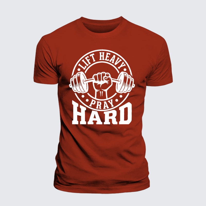 Luxe Mercerized Cotton Tee - Lift Heavy Pray Hard